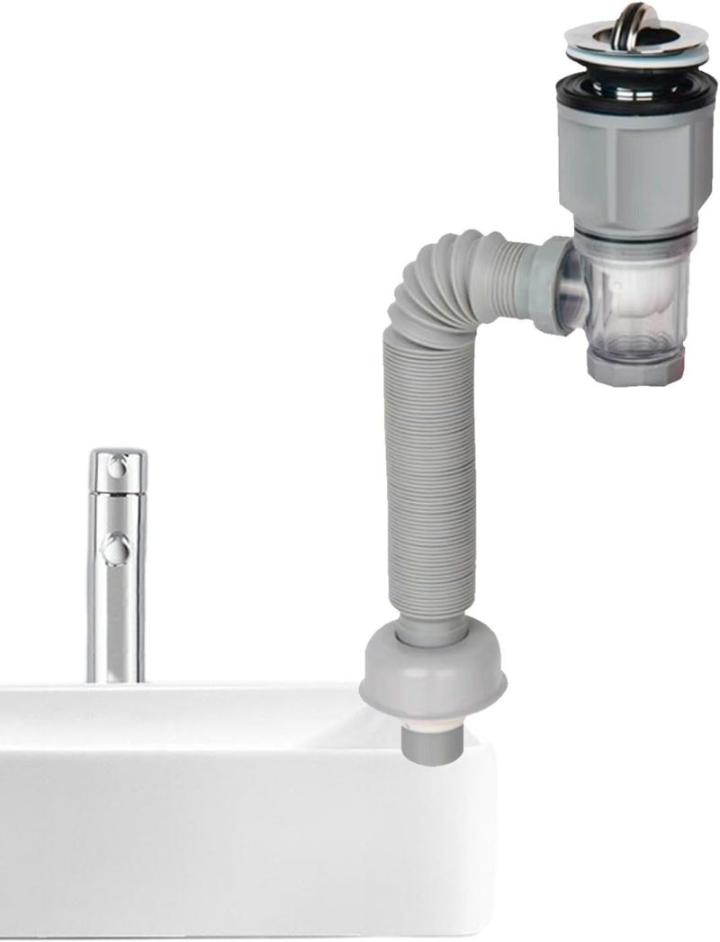 Tuyau de vidange pour évier de cuisine, kit sanitaire pour évier de salle de bain, filtre anti-odeurs